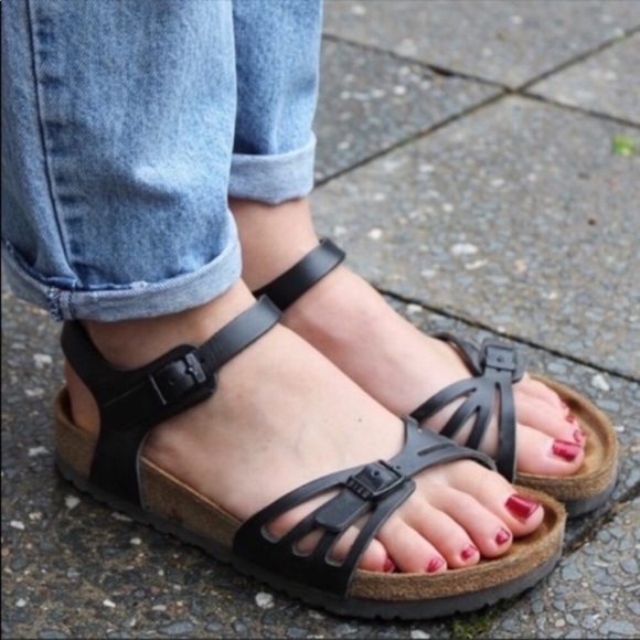 Birkenstock | Shoes | Birkenstock Bali Black Leather Sandals | Poshmark
